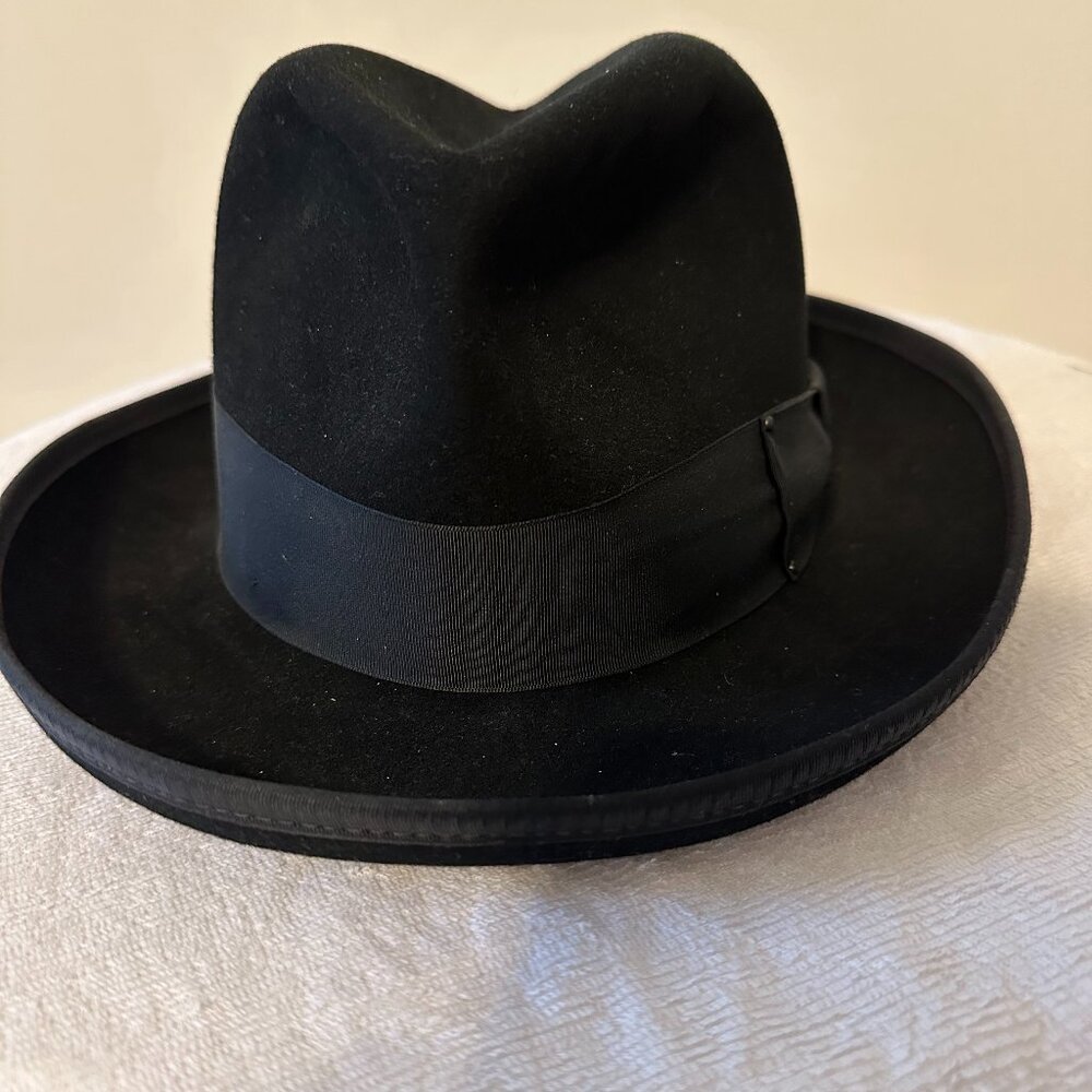 Bailey Hollywood Fedora Godfather Hat 100% Wool Black Size Small